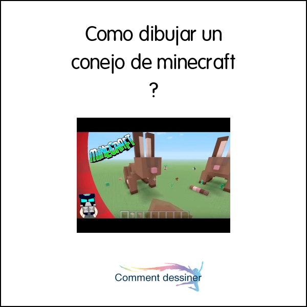 Como dibujar un conejo de minecraft